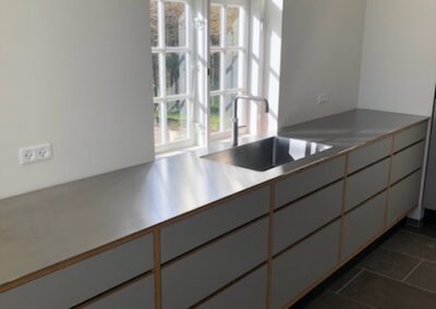 Stålbordplade bordplade i stål til køkken fra Innsteel