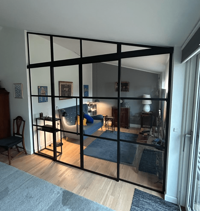 New Yorker skydedør til stue. Tilpasses det enkelte hus