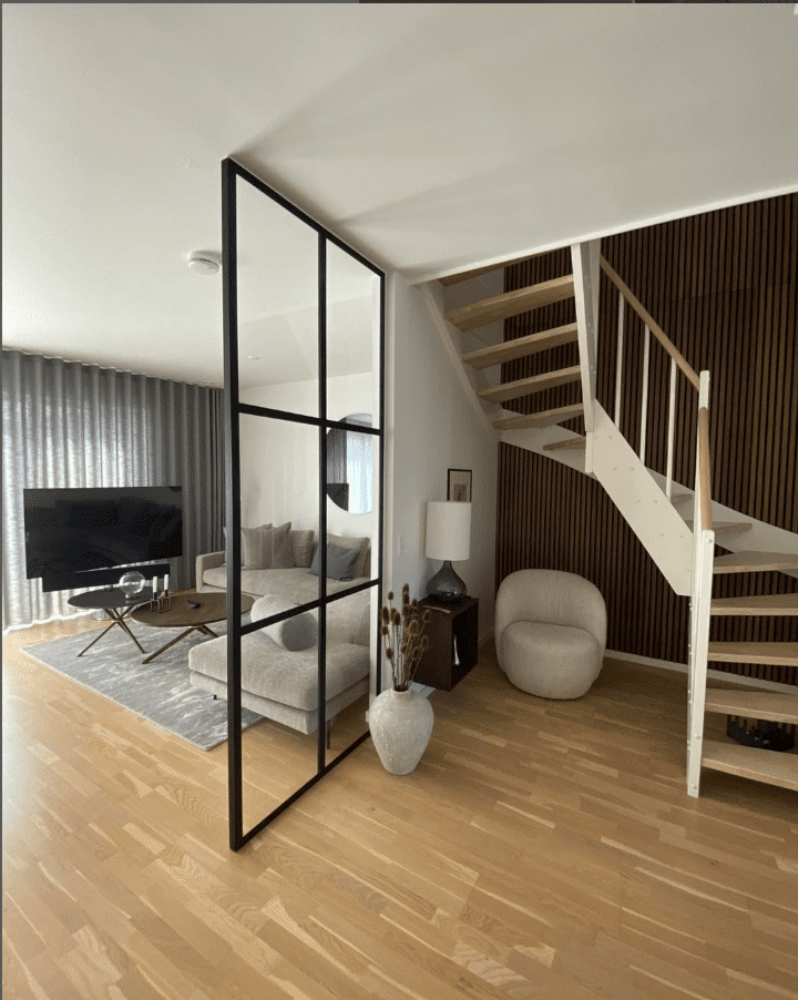 New Yorker væg er gode til at dele rum uden at det ødelægger lysinfaldet